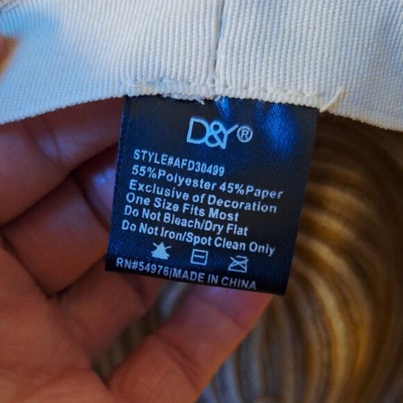 D&Y Fedora Unisex OS Polyester Paper Coastal Beach Summer Classic Outdoor - Picture 2 of 5